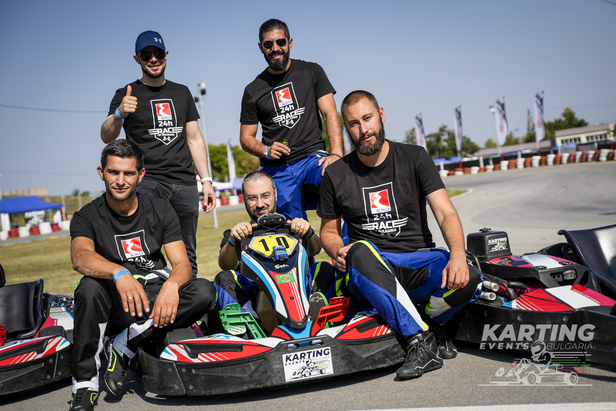 ZR Racing team with their kart at Karting Events Bulgaria